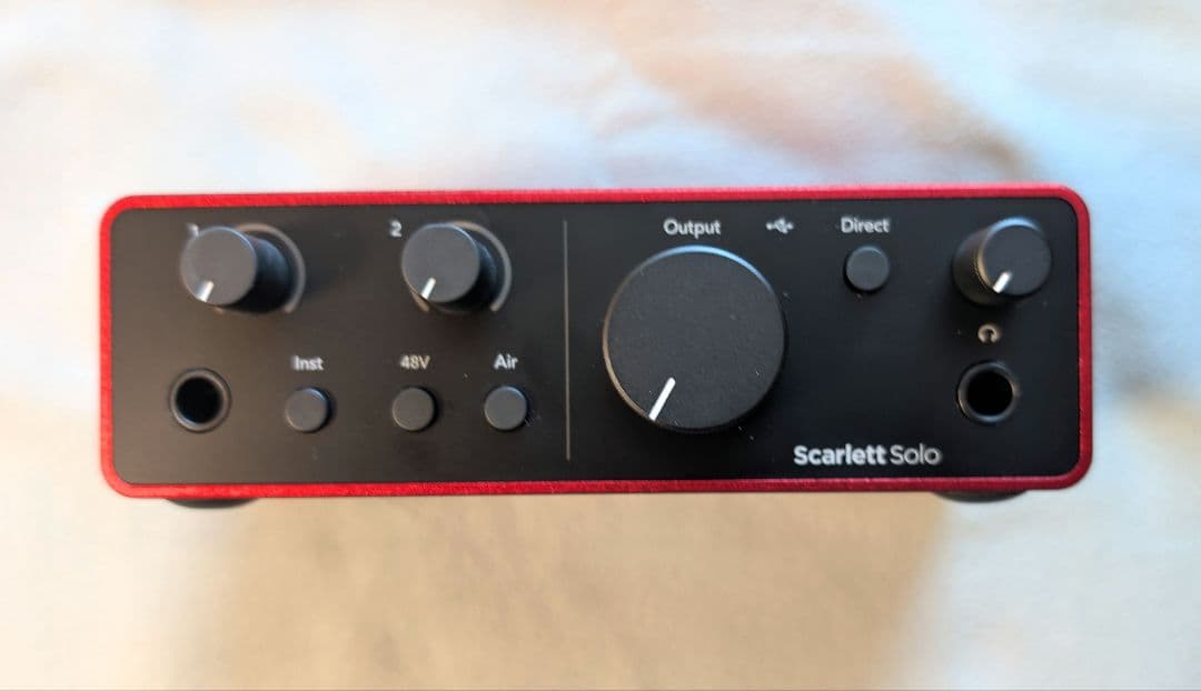 Focusrite Scarlett Solo gen.4 20時間ほど使用