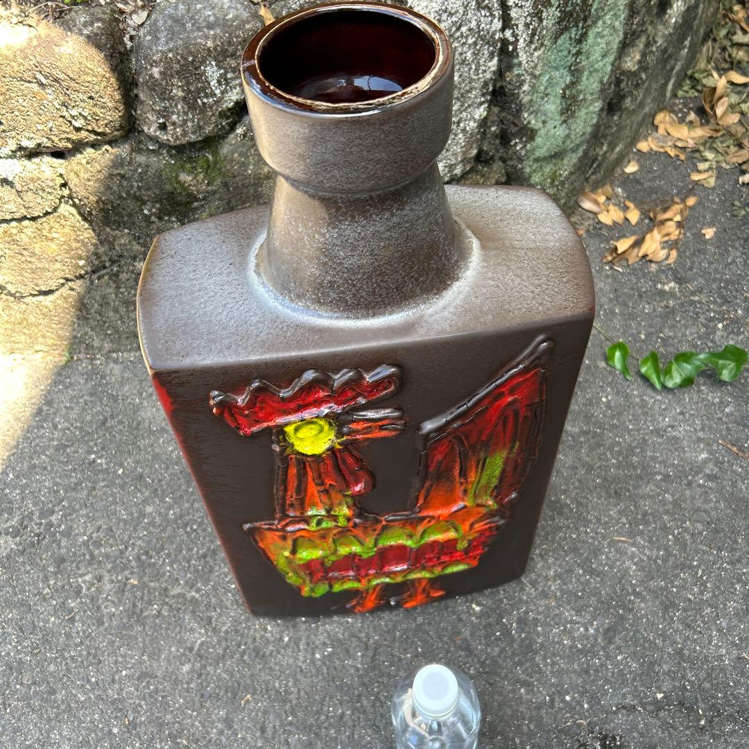 W.GERMANY 西ドイツ　ビンテージ　281-54 陶製　置き物　鶏