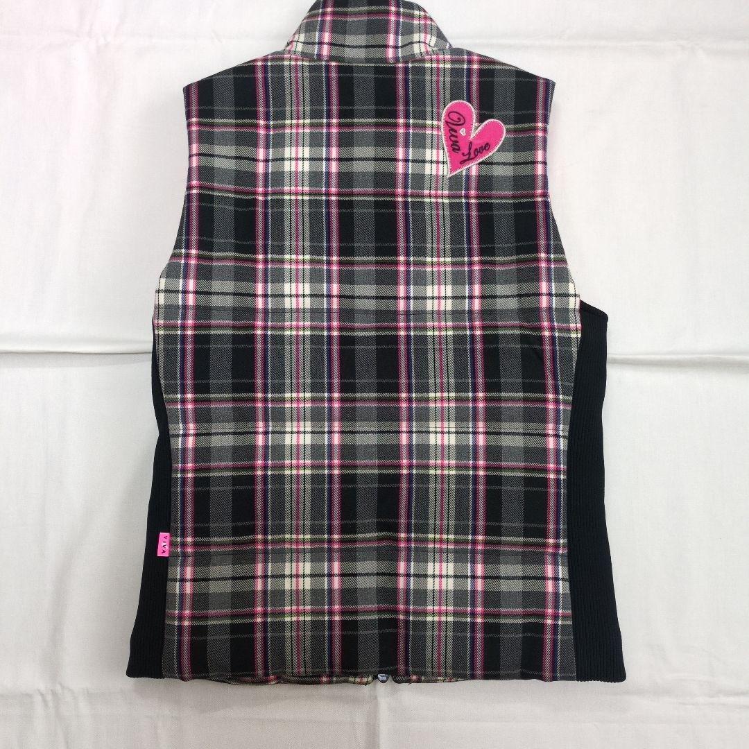 【VIVA HEART】 ダウンベスト サイズ40 チェック柄　※新品未使用