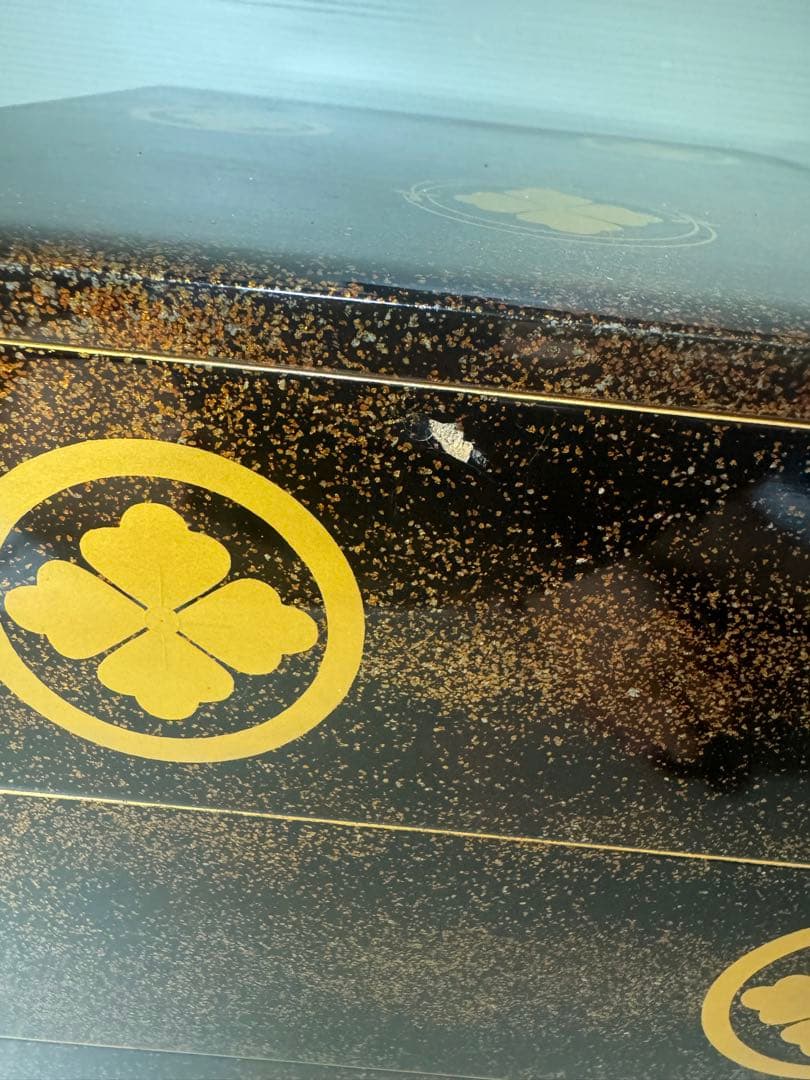 2088 輪島塗り　沈金重箱　金蒔絵　蓋2枚　5重　高級