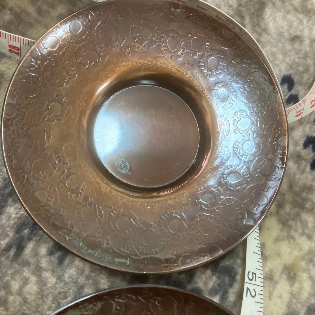 開新堂　純銅製茶托5枚セット