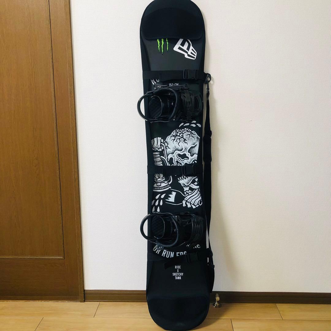 【美品】ride×sketchy tank スノーボード　152cm コラボ