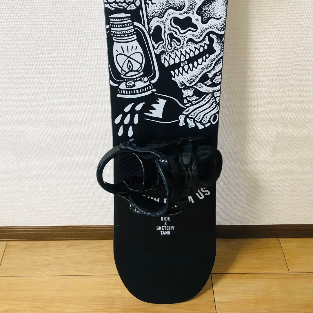 【美品】ride×sketchy tank スノーボード　152cm コラボ