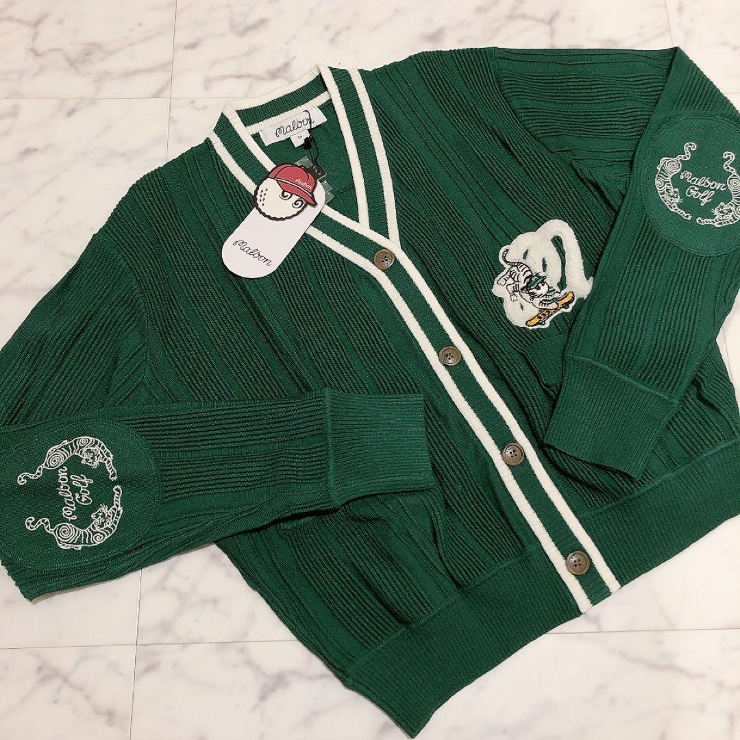 新品未使用 ゴルフ malbon マルボン レディース カーディガン Sサイズ