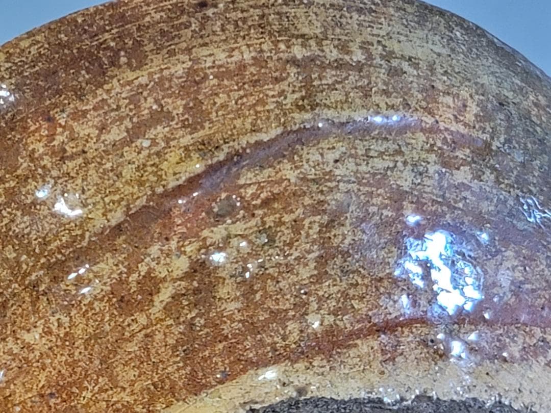 茶道具 赤楽平茶碗 豊助作 時代物