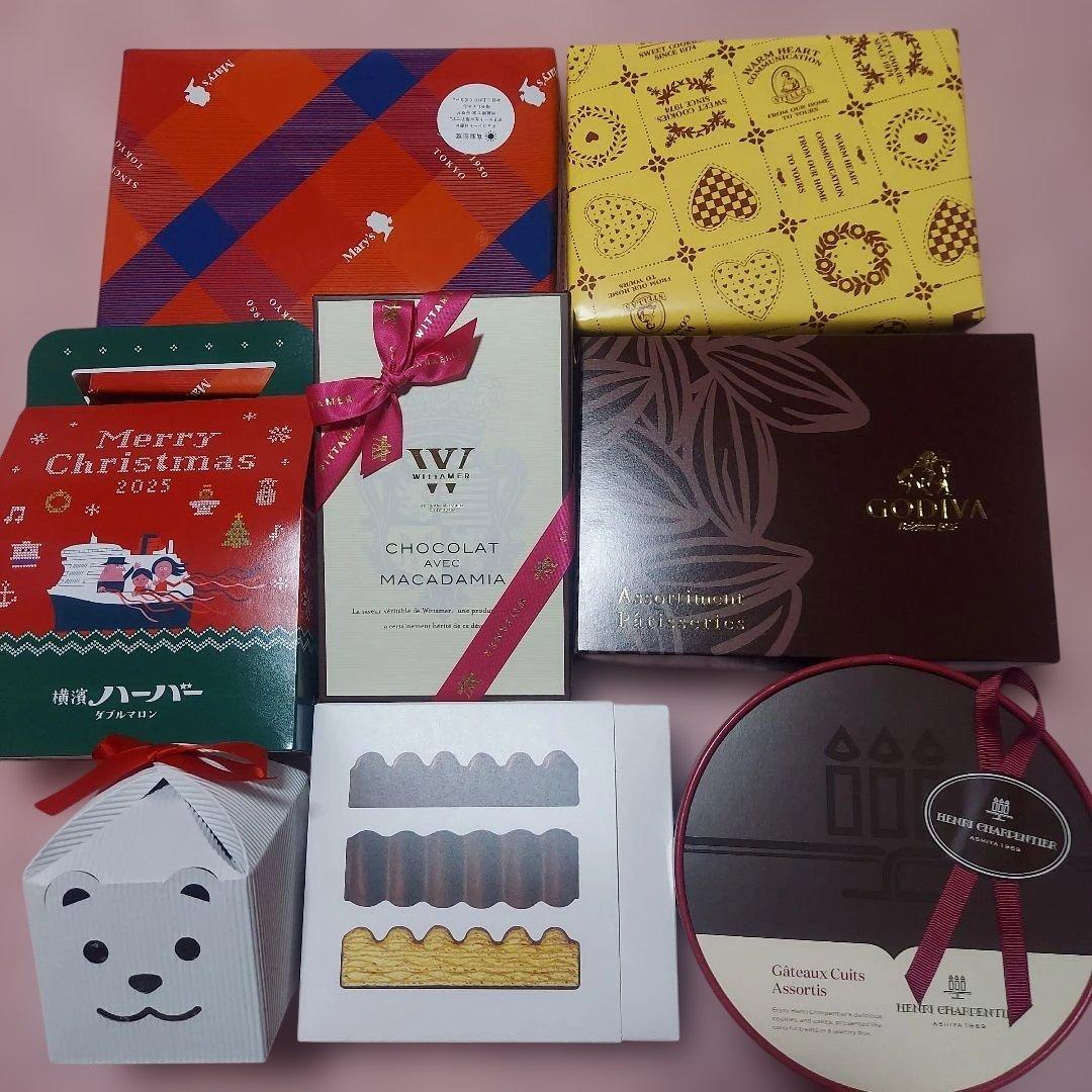 未開封焼菓子ヴィタメール　ゴディバ　ユーハイムアンリ・シャルパンティエなど計8箱