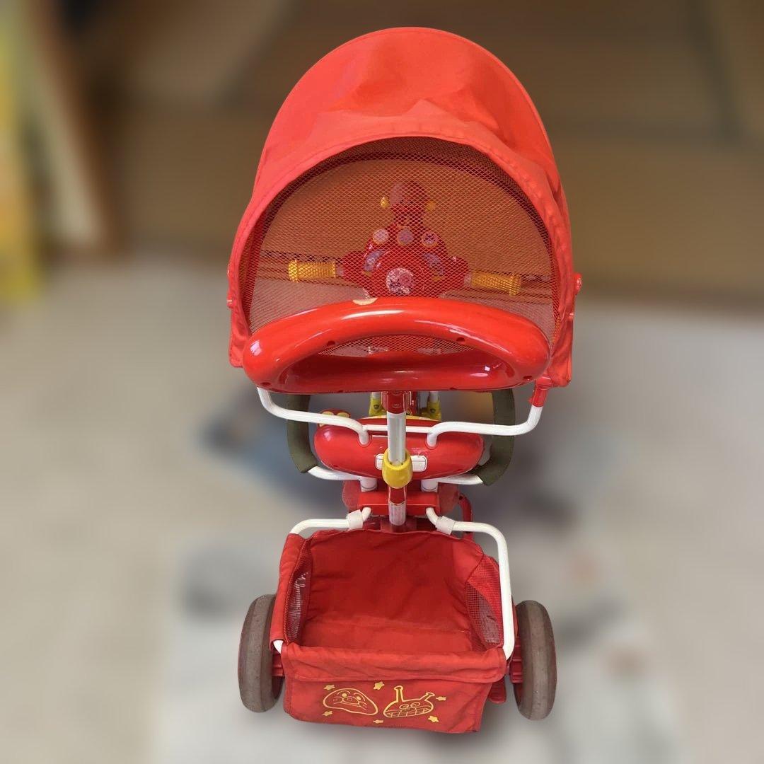 アンパンマン デラックス三輪車　サンシェード付