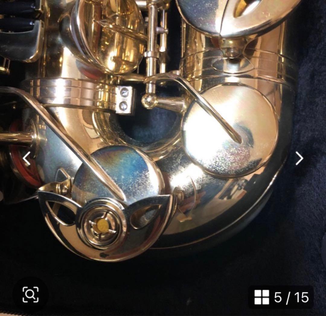 サックス本体 ゴールド クリーニング用品付き