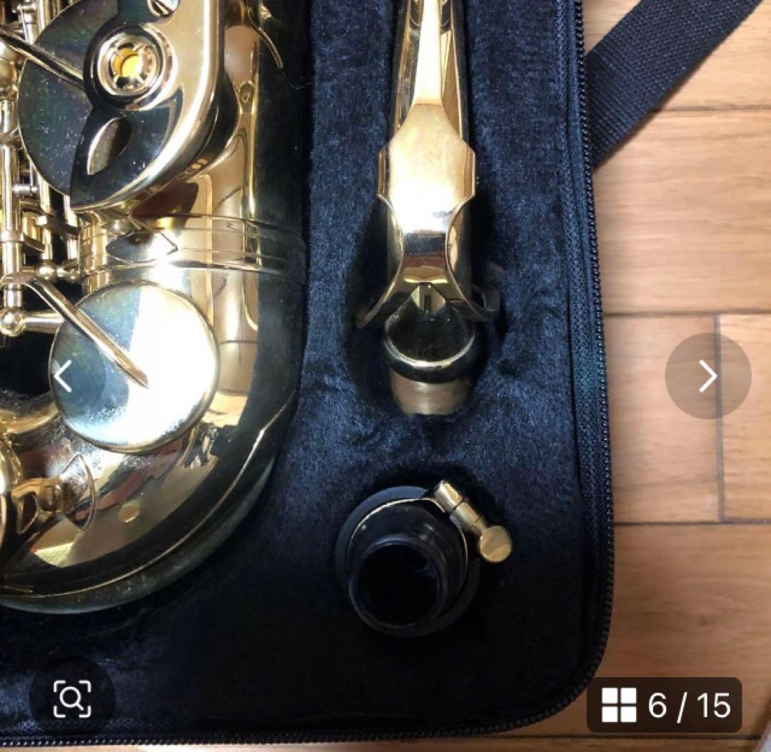 サックス本体 ゴールド クリーニング用品付き