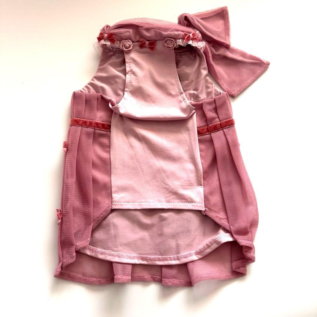 【希少・未使用】for pets only ローズピンク ドレスMサイズ 犬服