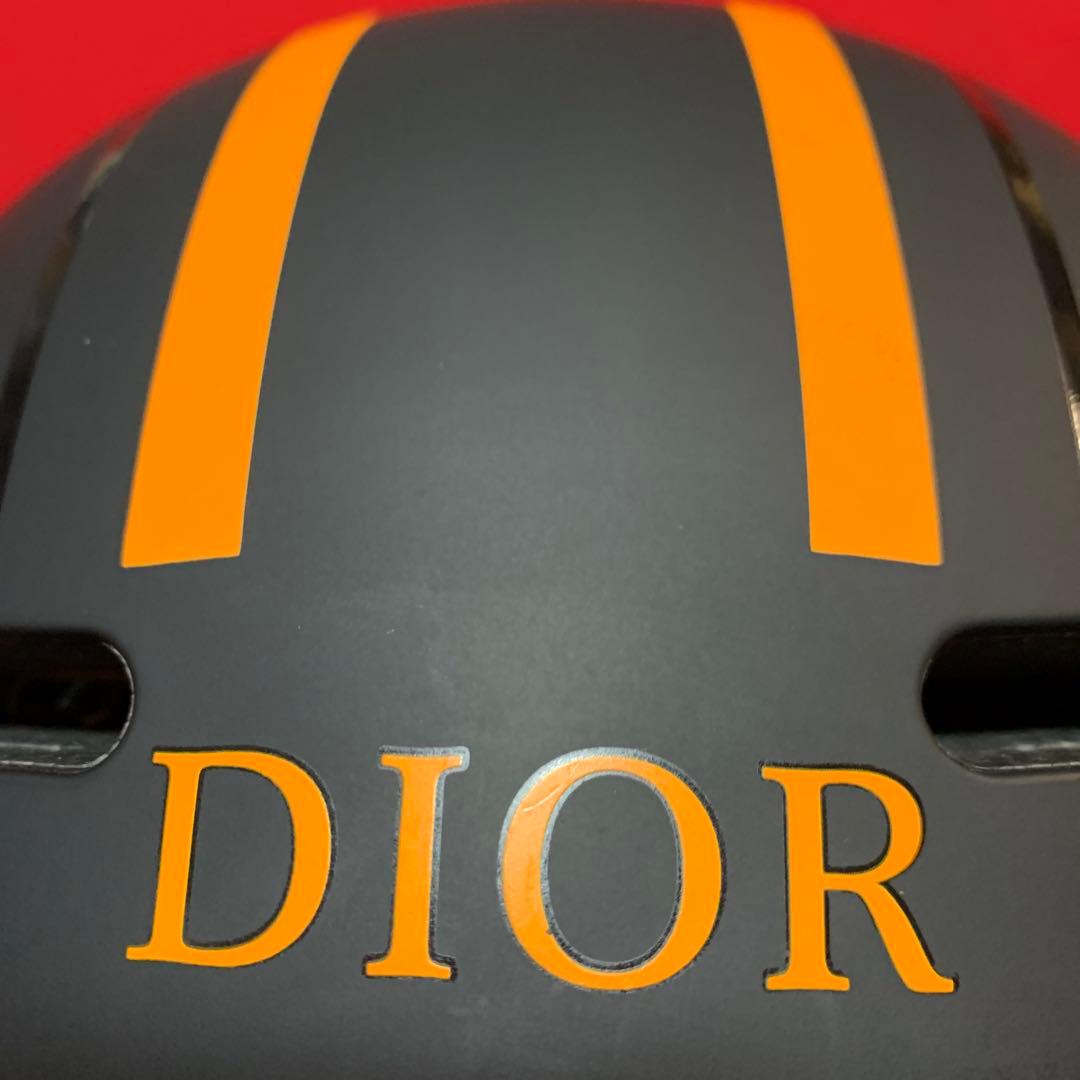 Dior スノーボードヘルメット マットブラック/オレンジ
