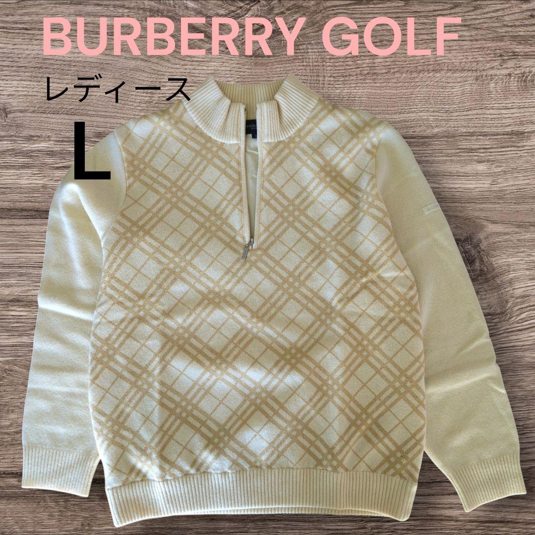 希少✨BURBERRY　GOLF　バーバリー　ニット　ハーフジップ　三陽商会