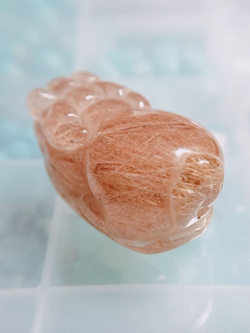 【金運恋愛運】ピンクルチル　貔貅　貫通穴あり　ビッグサイズ