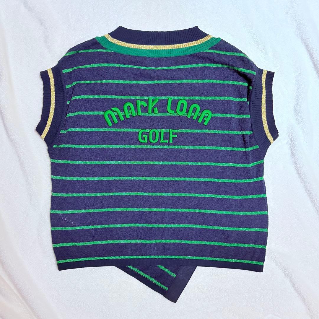 MARK＆LONA 23SS レディースゴルフベスト ニット 40 日本製