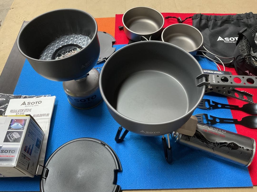 SOTO新品クックシステム+新品ST-310+新品CSMicroバーナー他セット