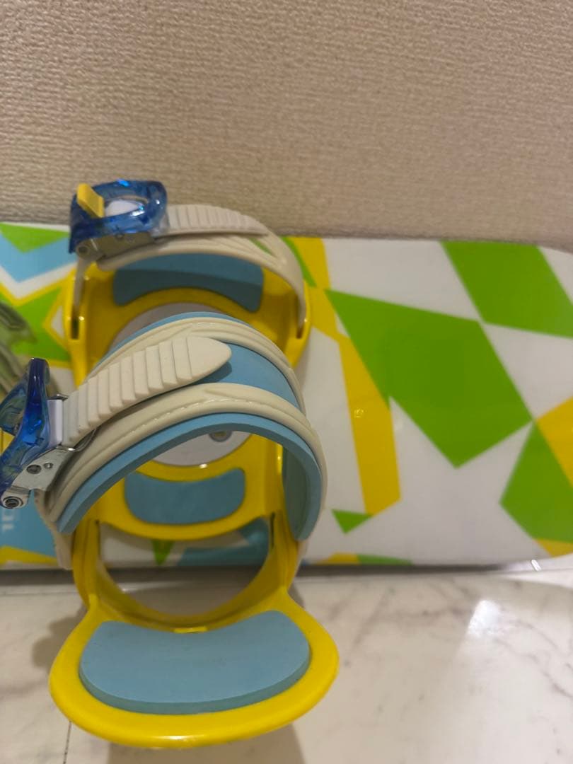 キッズ　 XERES 108 スノーボード グリーン/イエロー 3点セット