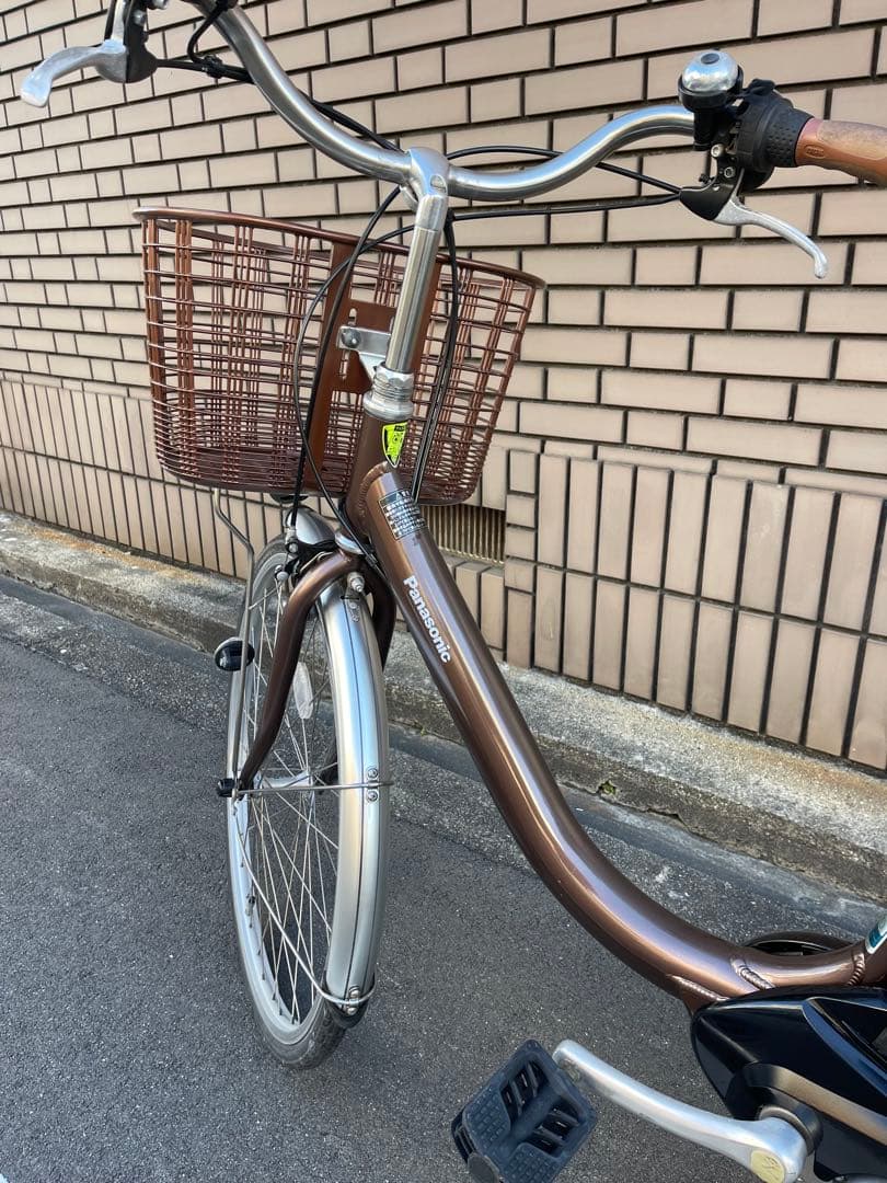 ブラウン 電動アシスト自転車 シティタイプ