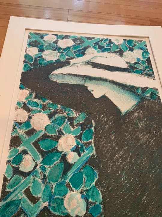 カシニョール リトグラフ 「秋のバラ」人気 作品 絵画