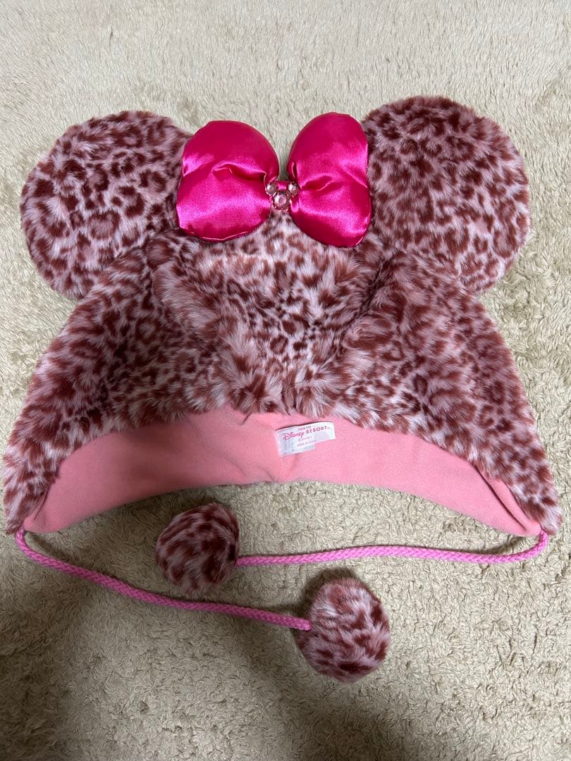 ディズニー　ヒョウ柄ファンキャップ