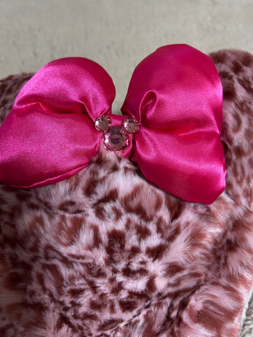 ディズニー　ヒョウ柄ファンキャップ