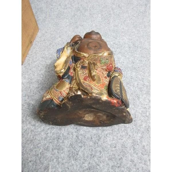 九谷焼布袋尊置物箱入り [B28204]