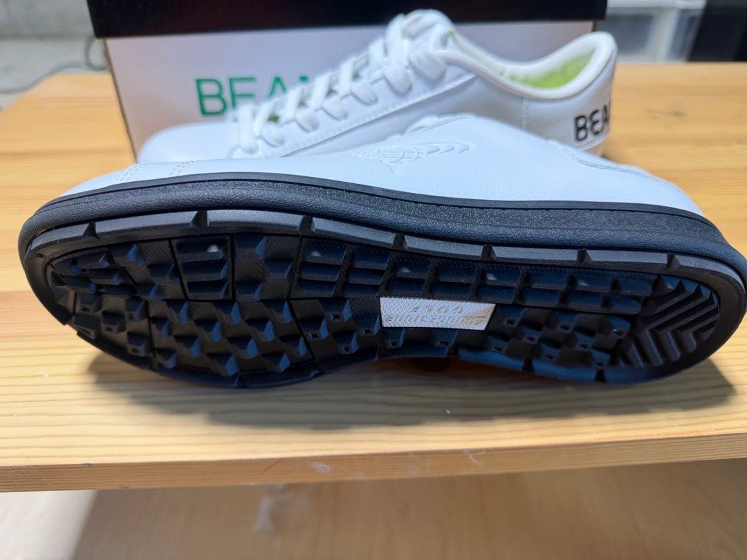 ブリジストンBEAMS コラボ　ホワイト ゴルフシューズ　25.5センチ