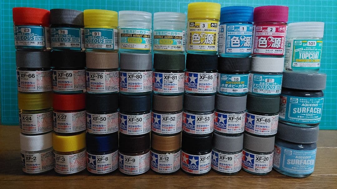 水性ホビーカラー　タミヤアクリル　タミヤエナメル　ウェザリングカラー　セット