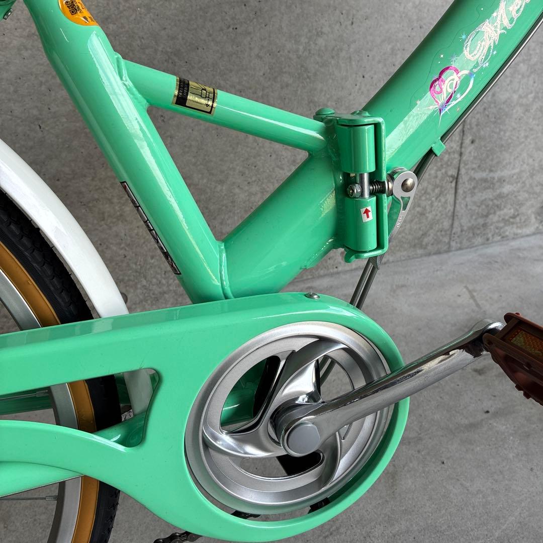 子供用自転車 女の子 メリッサ 24インチ シマノ6段変速 折りたたみ自転車