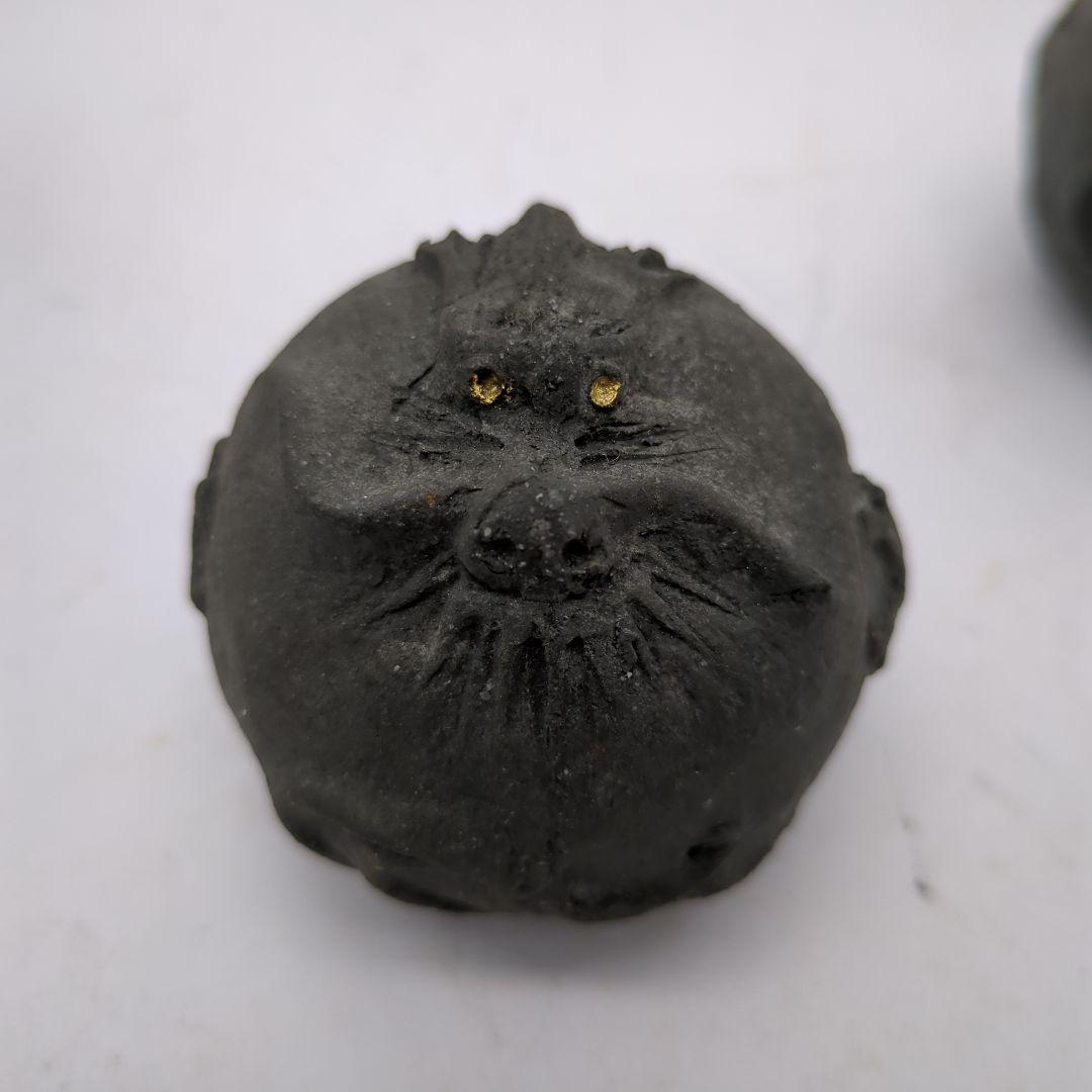 香合 茶道具 龍 在銘 骨董品 陶印有 合子 古美術 時代物 d141