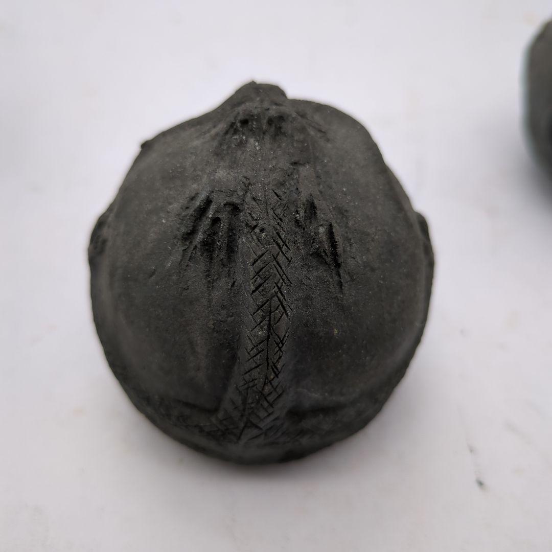 香合 茶道具 龍 在銘 骨董品 陶印有 合子 古美術 時代物 d141