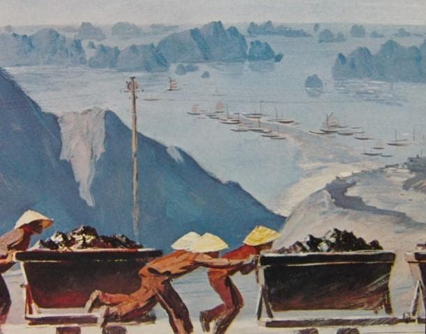 ポノマリョフH.A、「ホンゲイの炭坑夫」、希少な額装用画集より