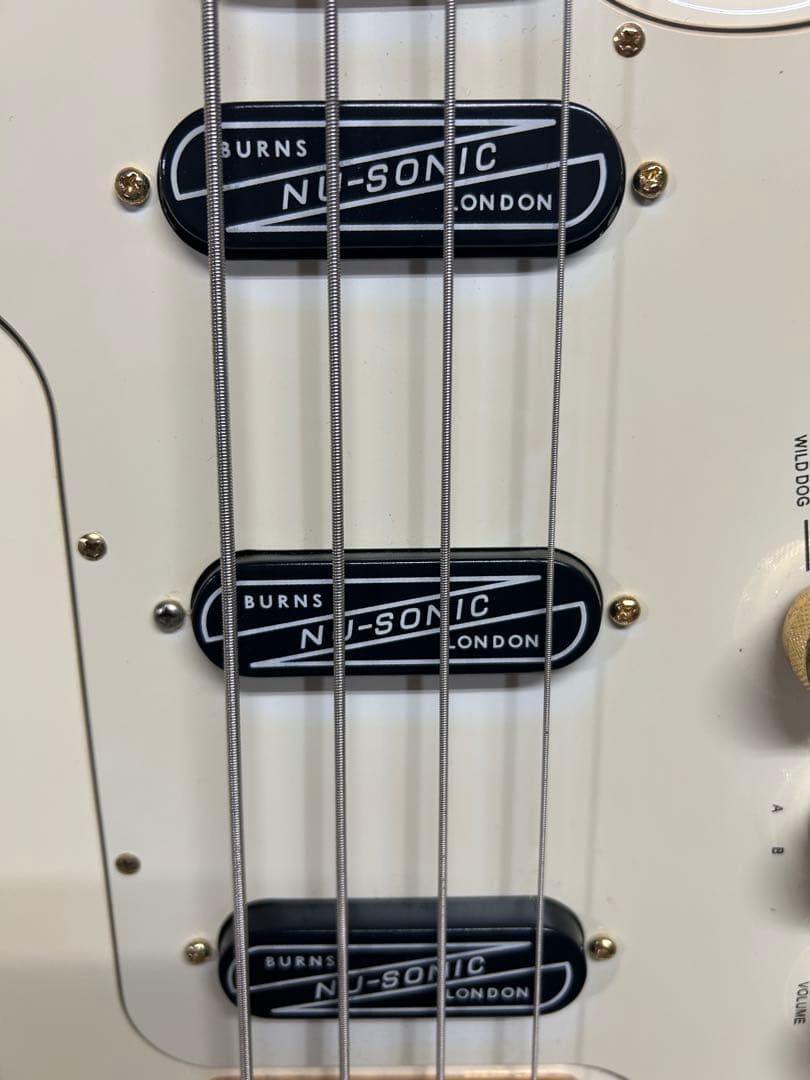 Burns London Bison Bass White エレキベース 廃盤