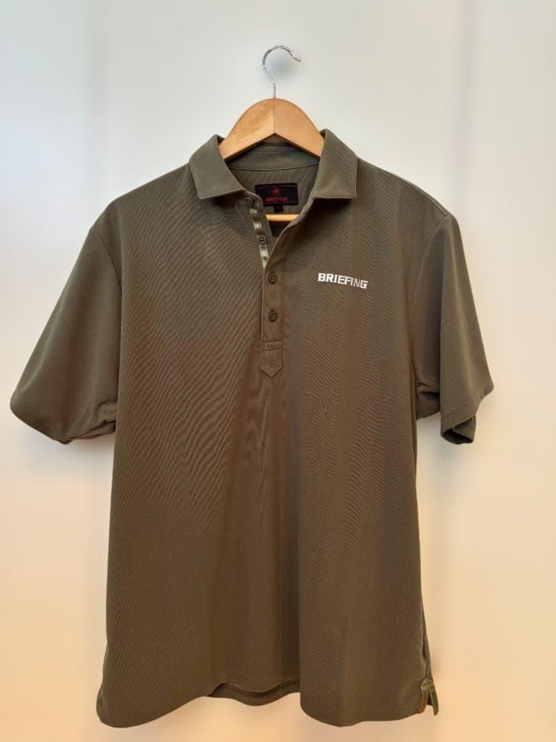 【人気・完売品】BRIEFING ゴルフ ポロシャツ L 吸水速乾 パイル 半袖