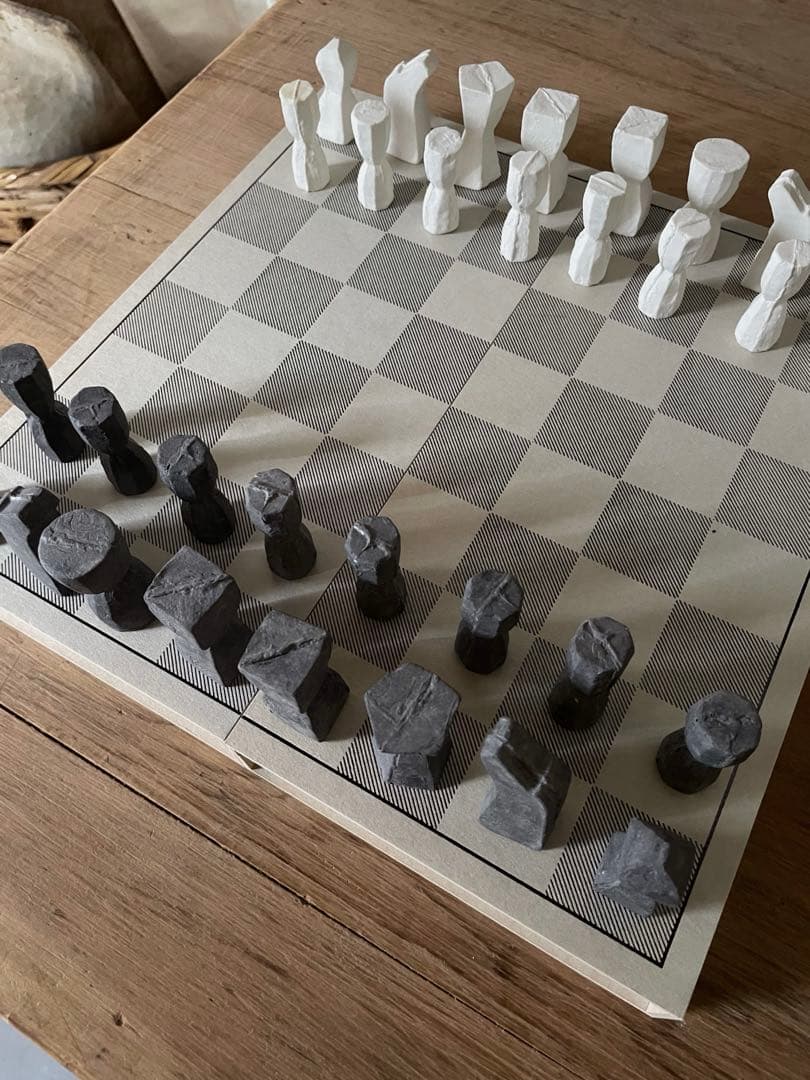 希少 吉田次朗 陶器チェスセット