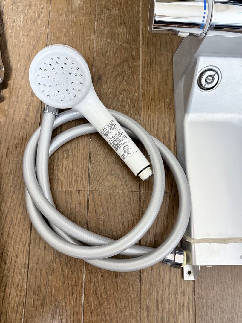 クローム シャワーヘッド ホース付き