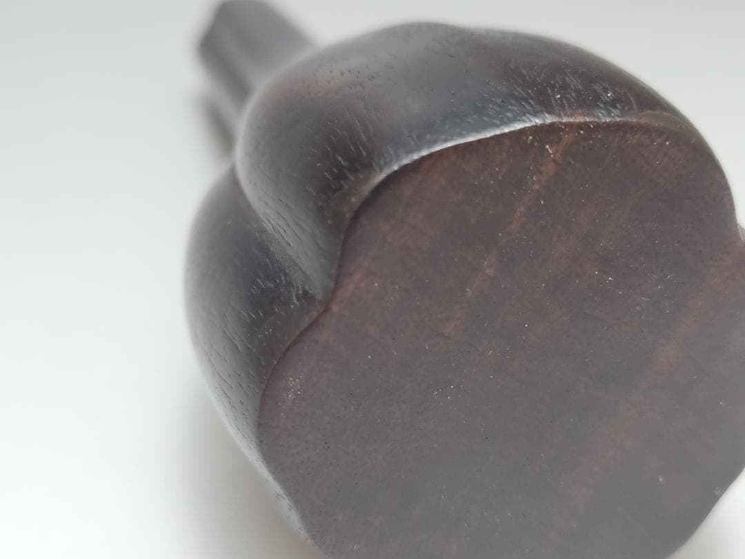 紫 檀造 一輪挿し 花瓶 明清時代 高さ約12cm