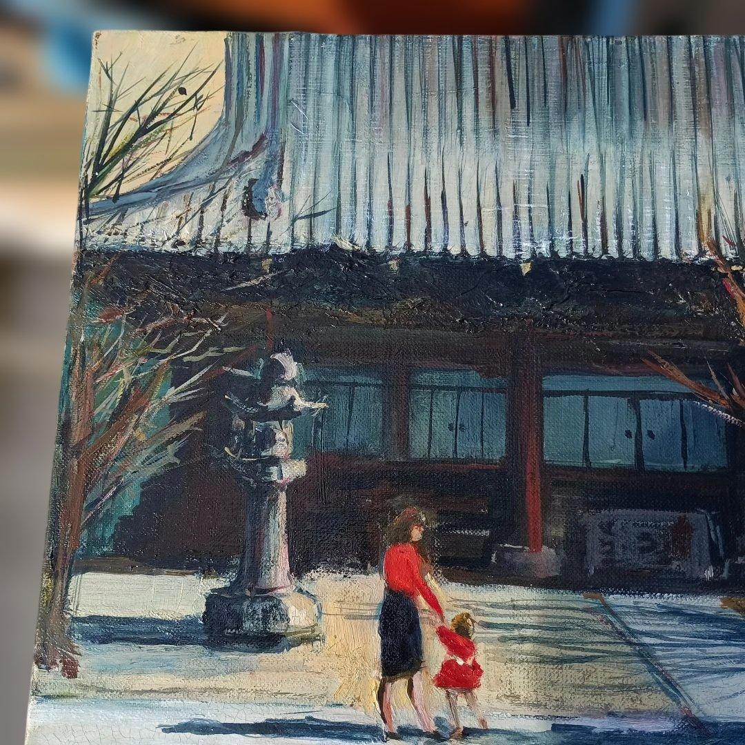 5193）長尾正明　油絵F8号「真如堂」