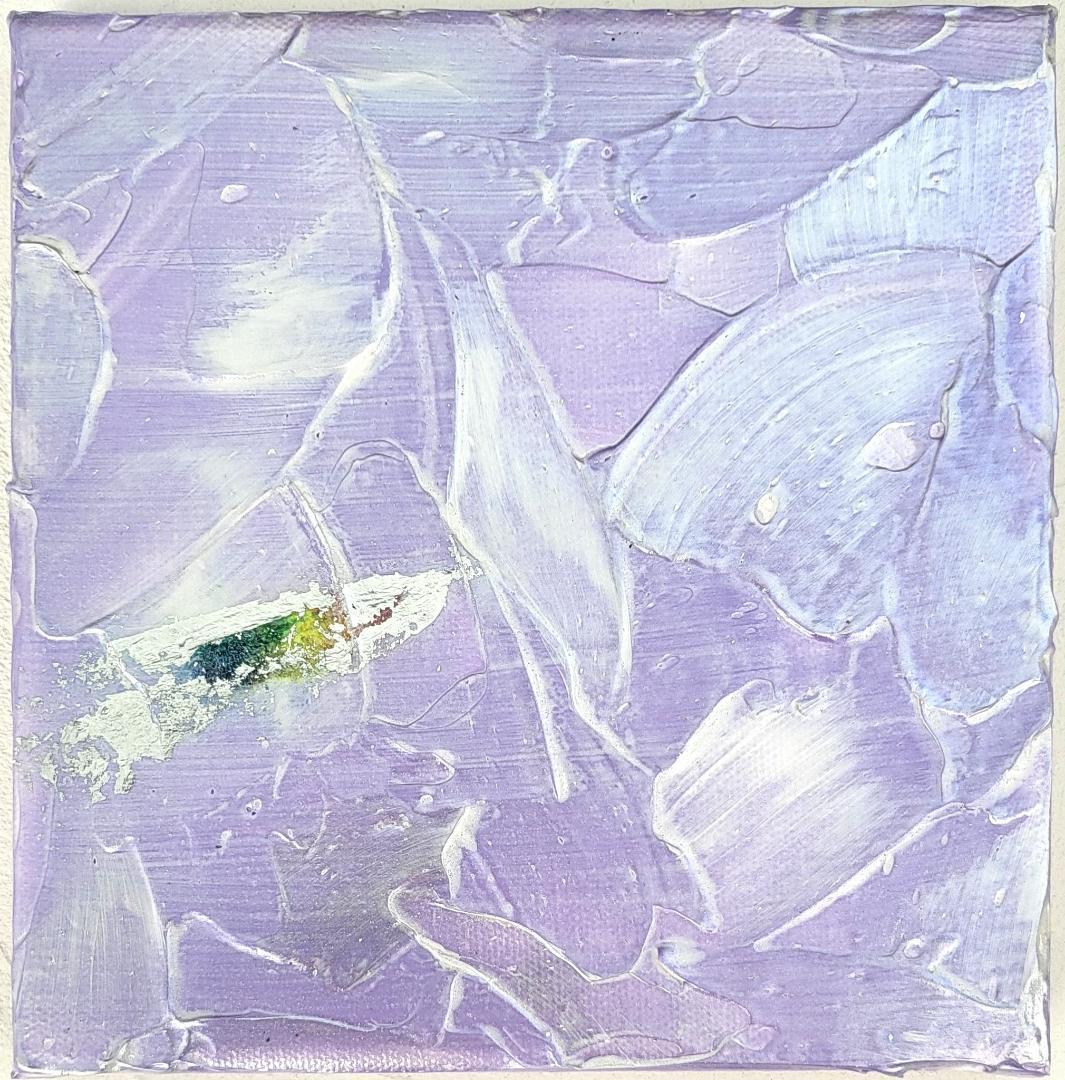 天界 / テクスチャーアート 18×18㎝ S0 原画1点のみ モダンアート