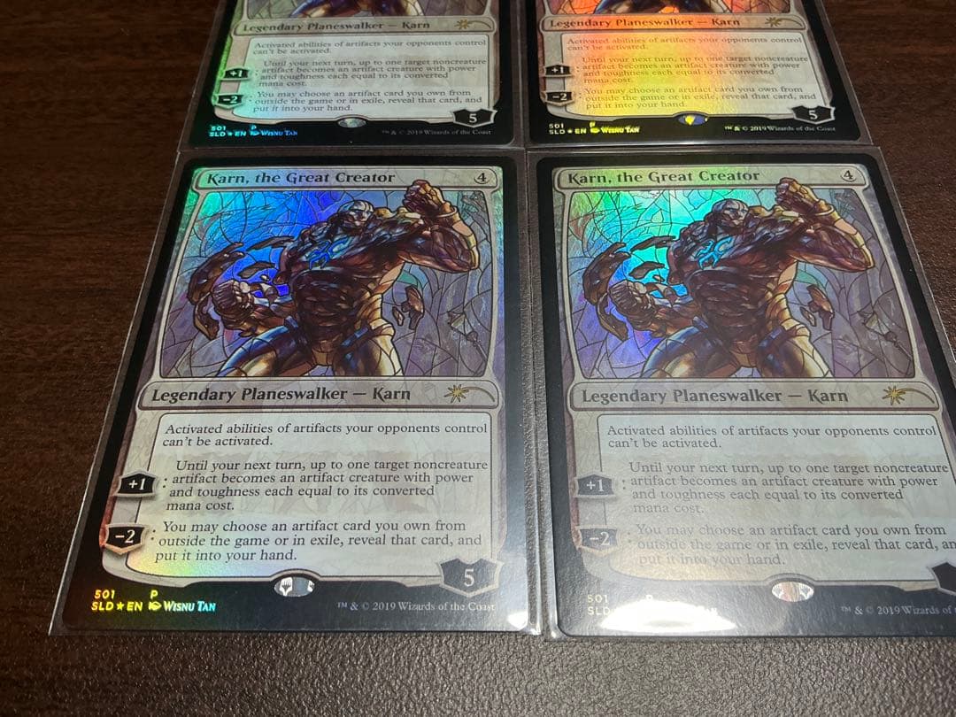 MTG foil 4枚セット 大いなる創造者、カーン 英語 ステンドグラス