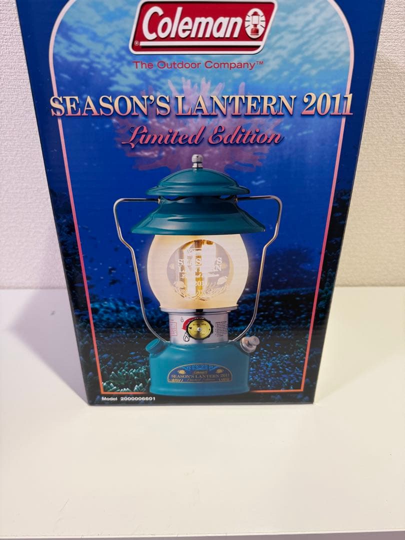 値下げ！希少！コールマン シーズンズ ランタン 2011 コーラル ブルー 限定