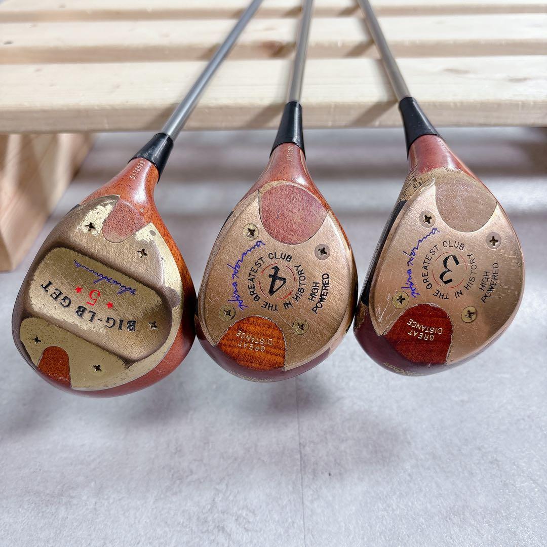 V733 HONMA 本間ゴルフ パーシモン ウッド 3・4・5W 3本 R