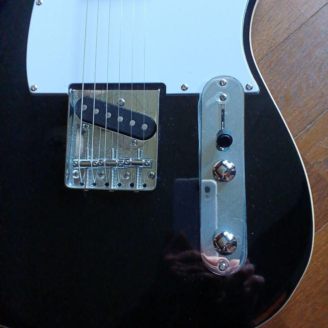 【バッカス】　ブラック ソリッドボディ エレキギター　ソフトケース他付属品