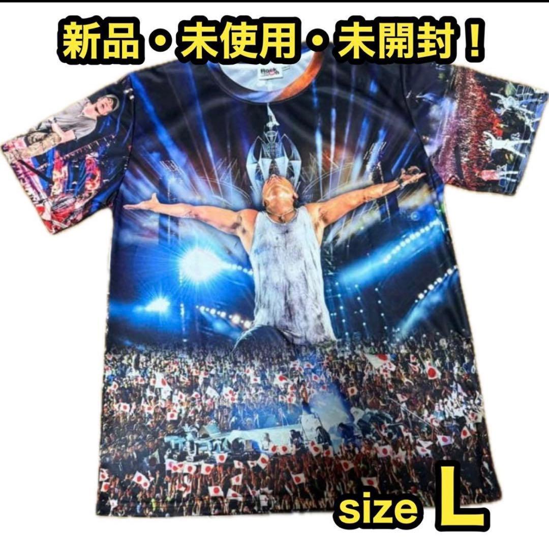 長渕剛 2015 富士山麓オールナイトライブ ROCK ON 限定 総柄Tシャツ
