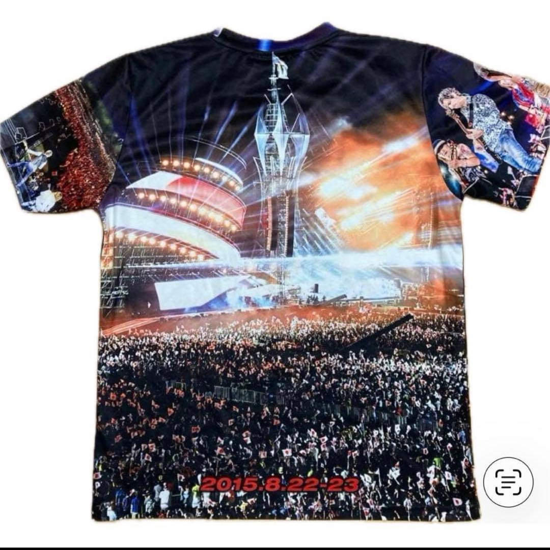 長渕剛 2015 富士山麓オールナイトライブ ROCK ON 限定 総柄Tシャツ