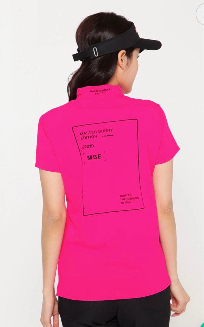 マスターバニーエディショントリコット半袖ハイネックカットソー新品ピンクSサイズ0