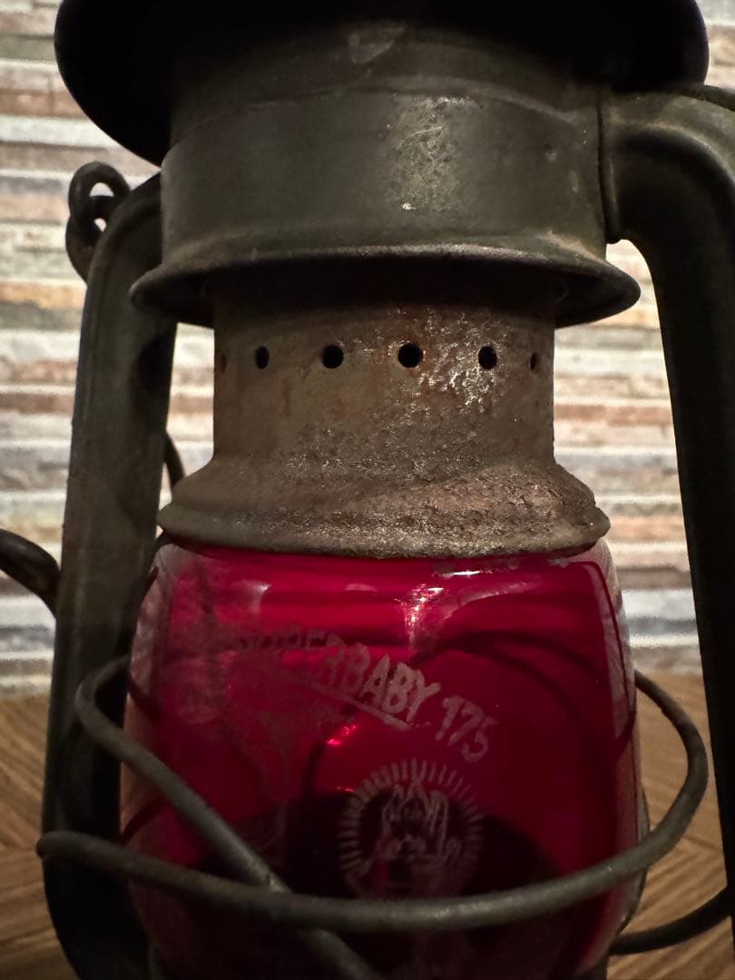 ライト・ランタン FEUERHAND 176e olive drab Red Globe