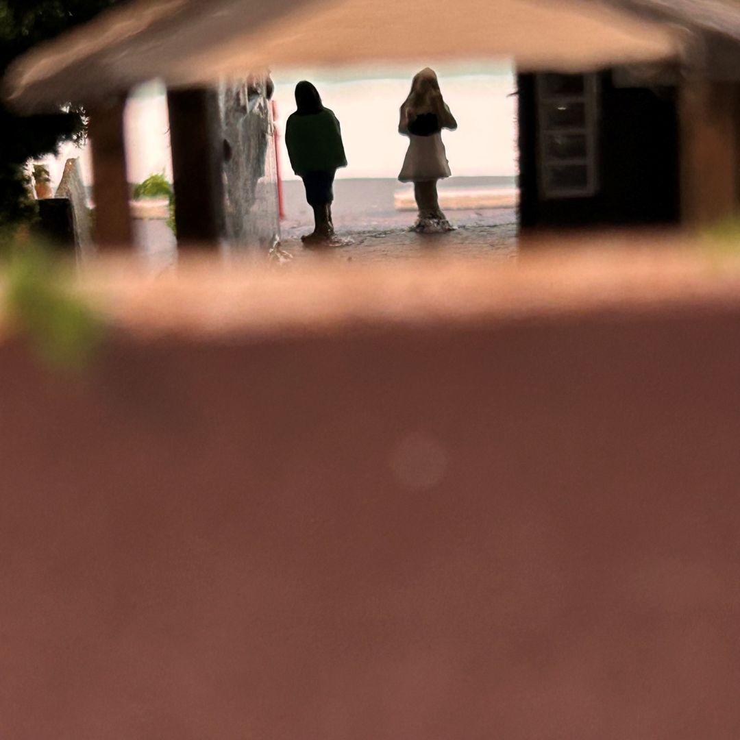 江ノ電 江の島 極楽寺駅 鉄道ジオラマ　Nゲージ 展示台