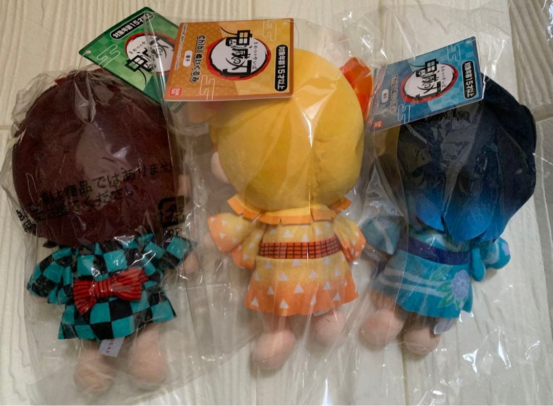 鬼滅の刃　遊郭編chibiぬいぐるみ【3点セット】炭子　猪子　善子　⭐️タグ付新品