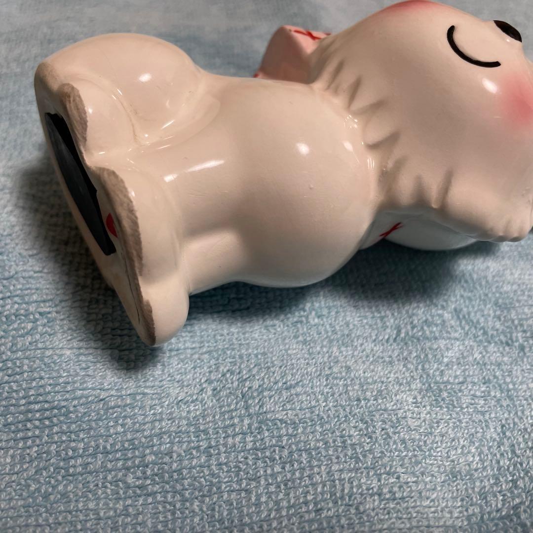 希少　内藤ルネDesign 「陶器」 犬貯金箱　当時物　年代物　ヴィンテージ