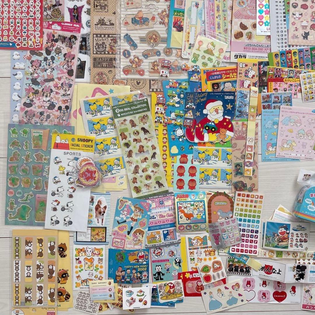 【まとめ売り】キャラクターシール♡平成レトロ　当時物